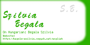 szilvia begala business card